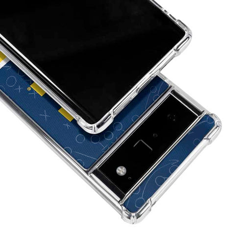 University of Michigan Jersey Split Google Pixel 6 Clear Case